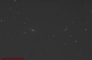 M81 und M82 (Bode's Nebulae, Galaxien, München), SLR auf Refraktor 90/500mm, 247 Sek.