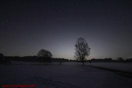 Nacht-Panorama Richtung Norden, Thalham, 25 Sek., 10mm, F4, ISO 800