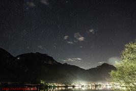 Sternenhimmel über dem Achensee / Pertisau (Richtung Nordwest); 24mm, 13 Sek. F3,2; ISO1000 (1043)