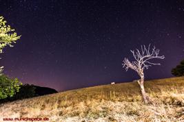 Sternenhimmel über Mittelitalien (Pieve Torina, Antico Borgo Di Gallano, Marche) im August 2014